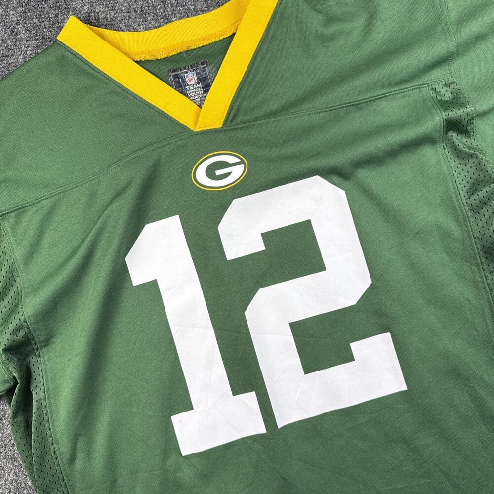 Aaron Rogers #12 Green Bay Packers NFL Nike On Field Jersey Youth Size Medium